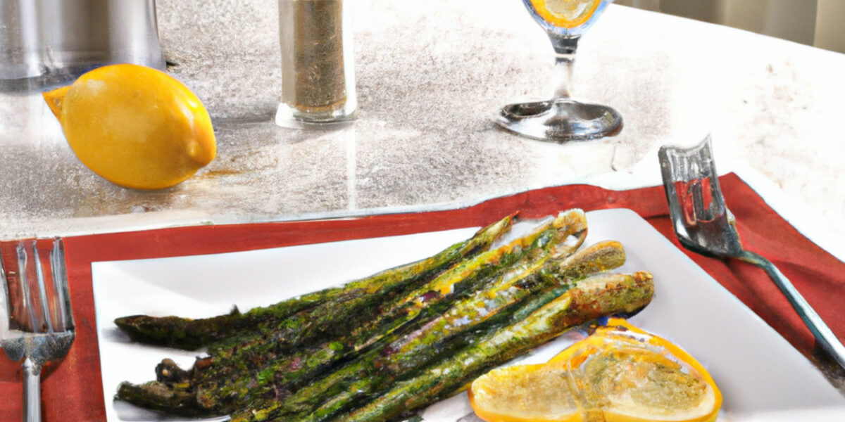 roasted asparagus with lemon