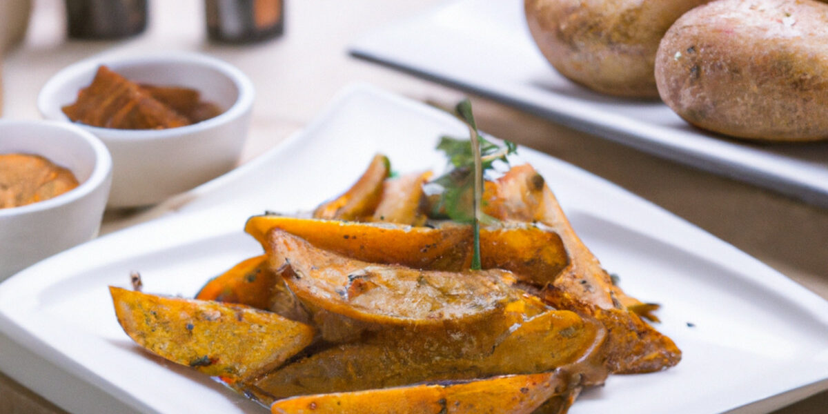roasted peppered potato wedges