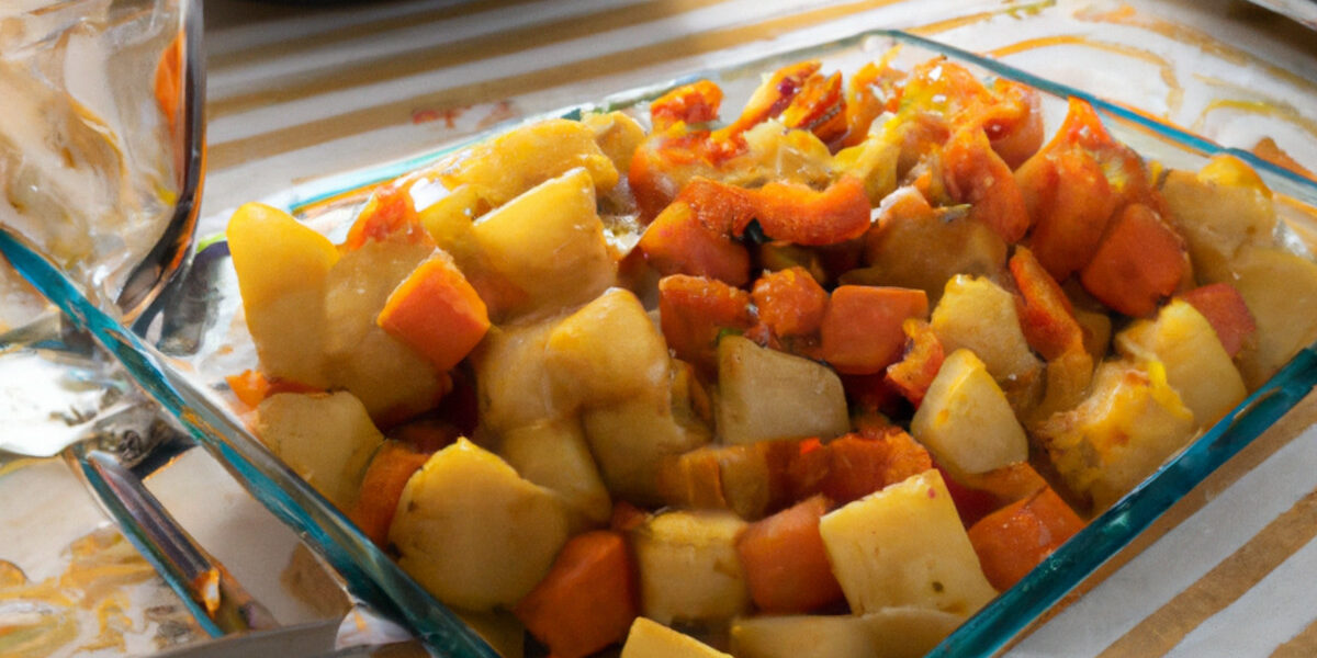 roasted potatoes and baby carrots