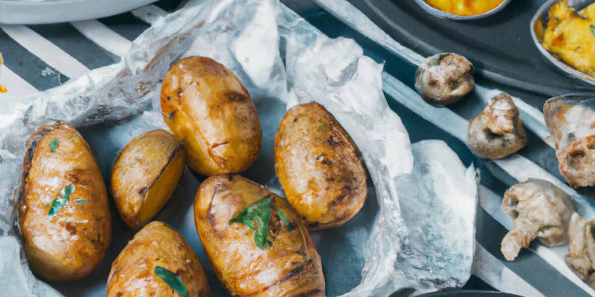 salty crusted baked potatoes