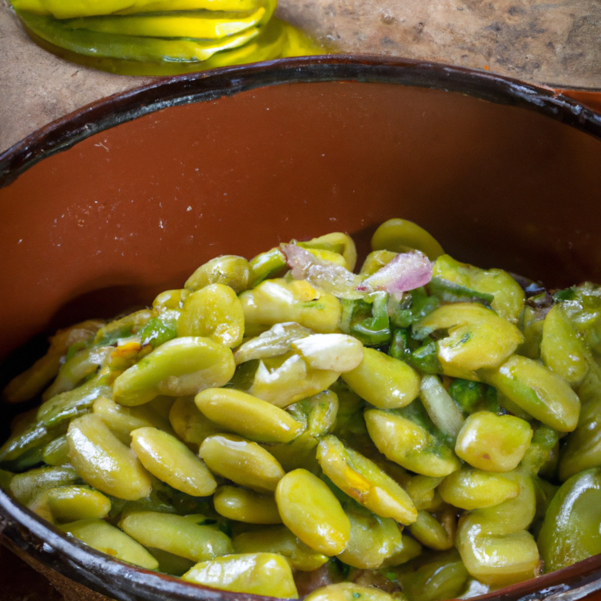 sauteed fava beans