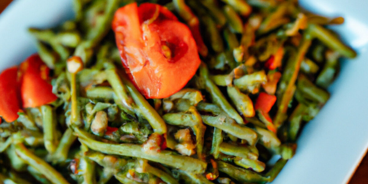 sauteed green beans with tomato and garlic