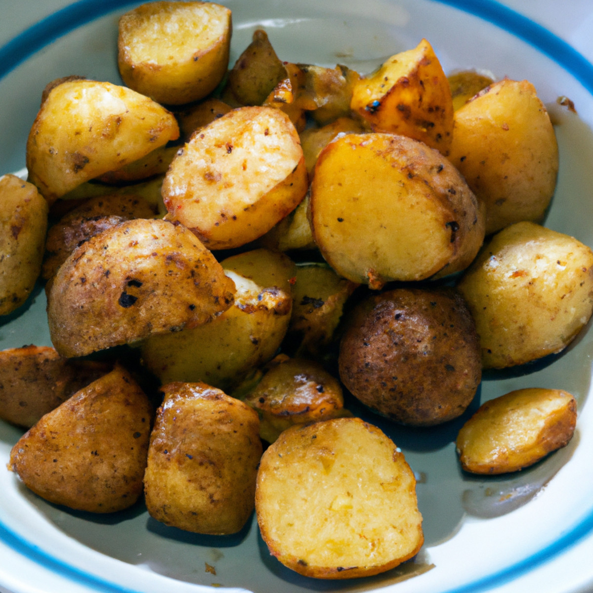 seasoned baked potato chunks