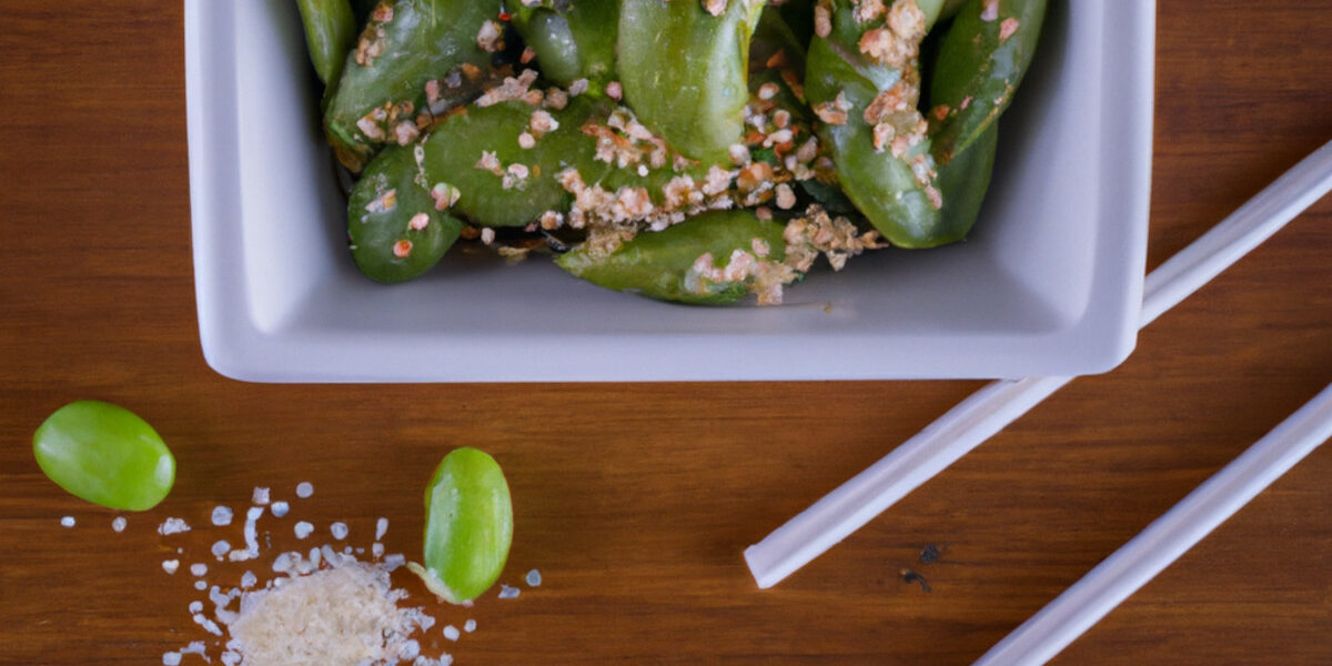 sesame coated edamame
