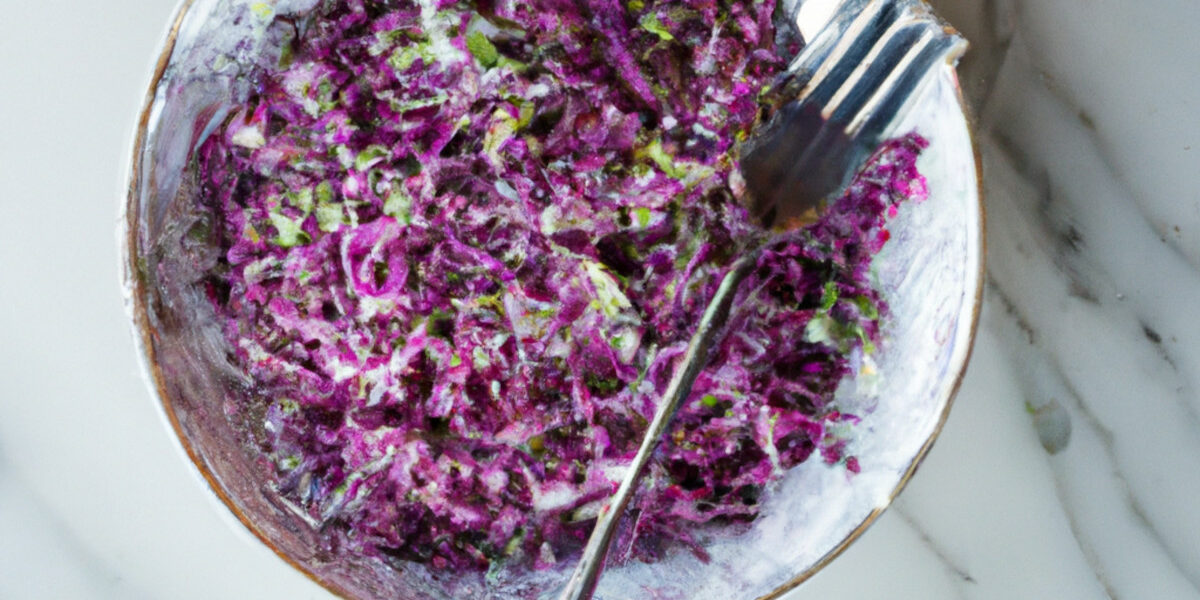 spiced and baked red cabbage