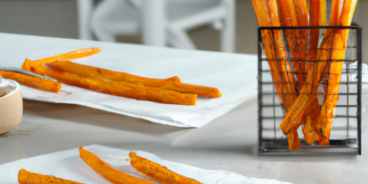 spicy baked sweet potato sticks