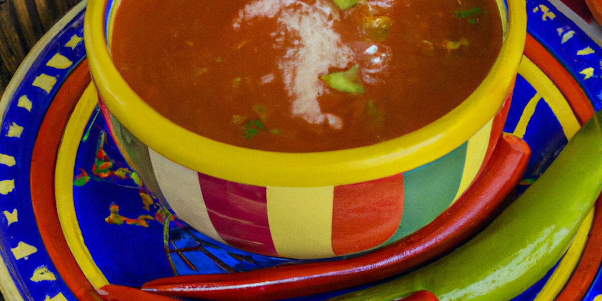 spicy pepper and tomato soup