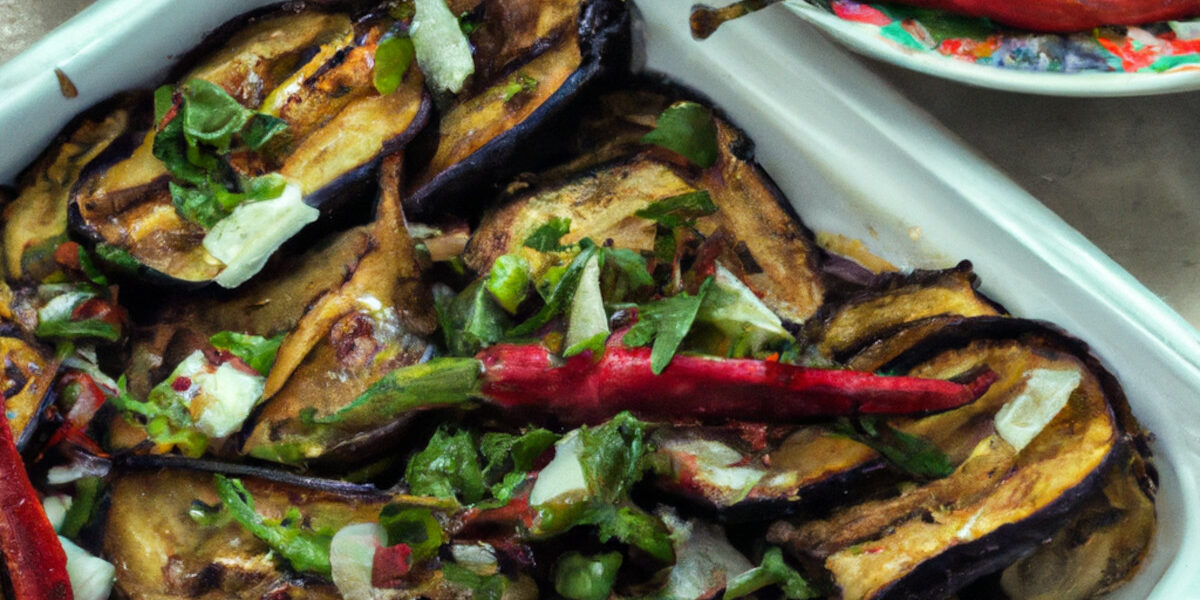 spicy saucy eggplants