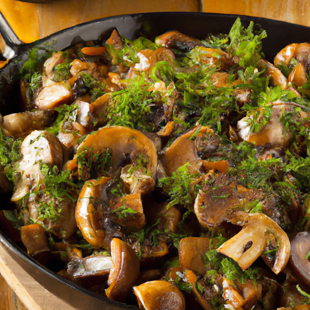 spicy sauteed mushrooms