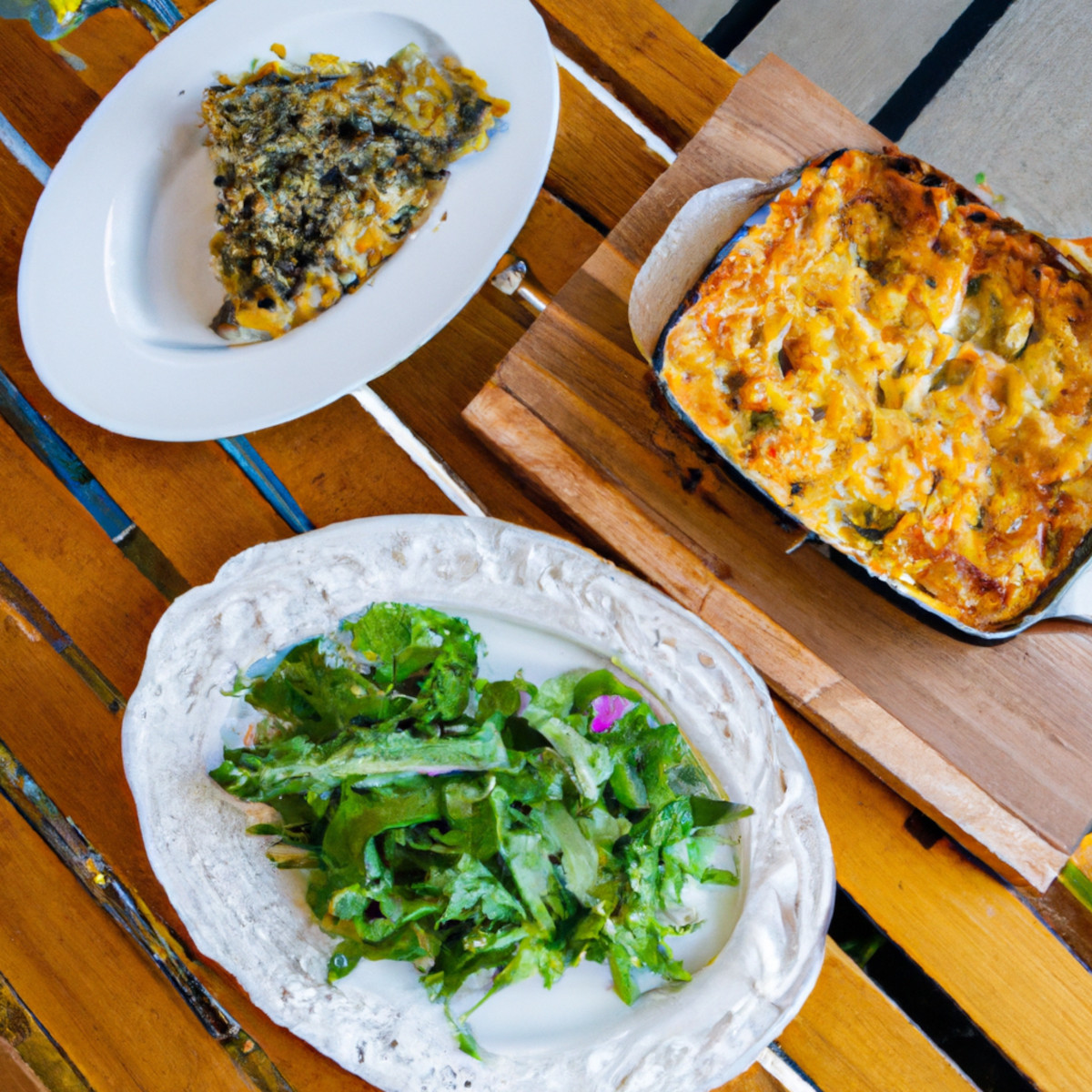 spinach and cheese easy pasta bake