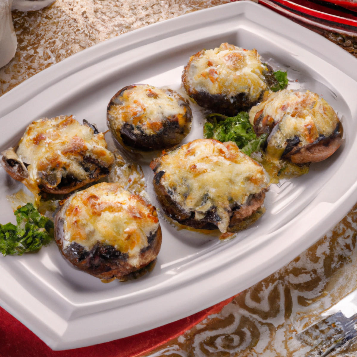 stuffed mushrooms with cheese