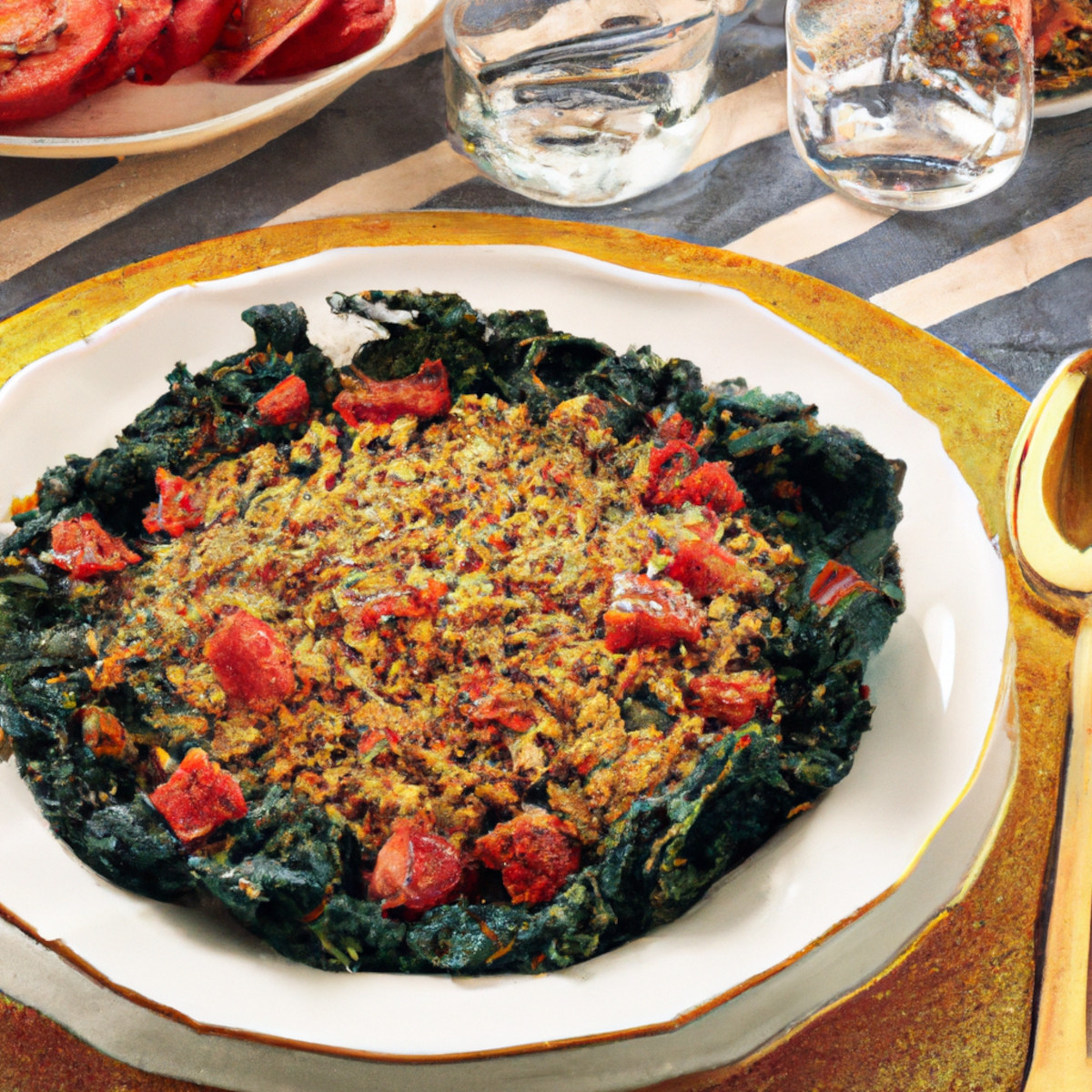 swiss chard with tomatoes