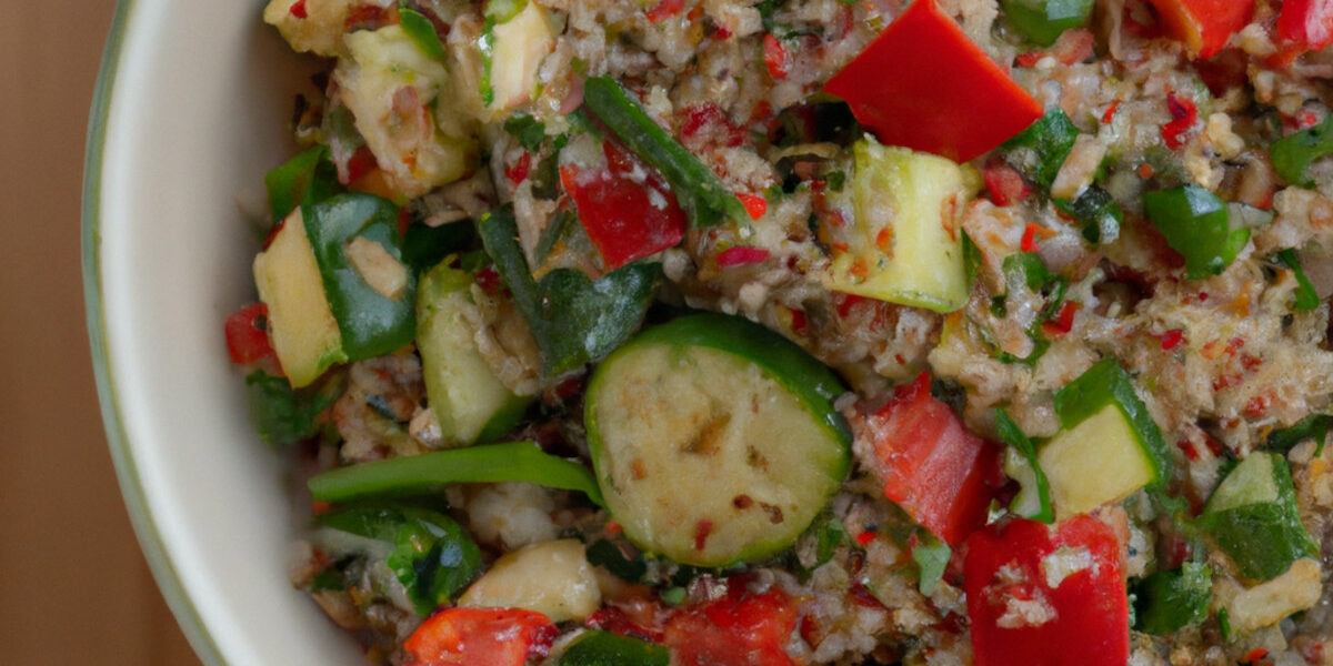 tamari flavored veggies and quinoa