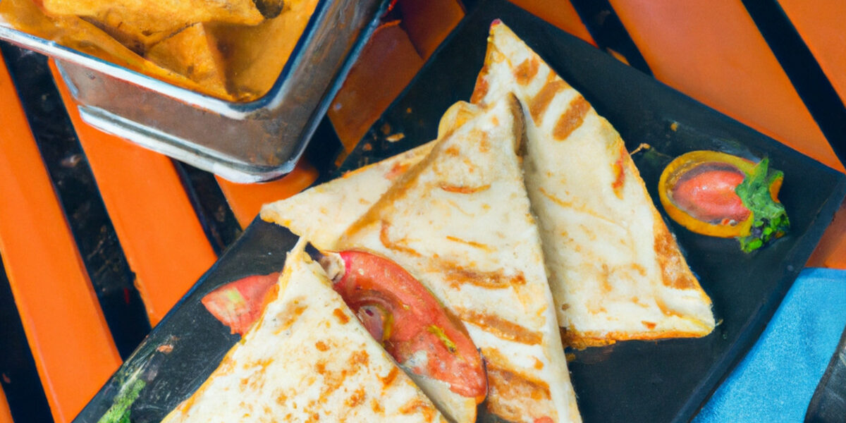 tomato and cheese quesadilla