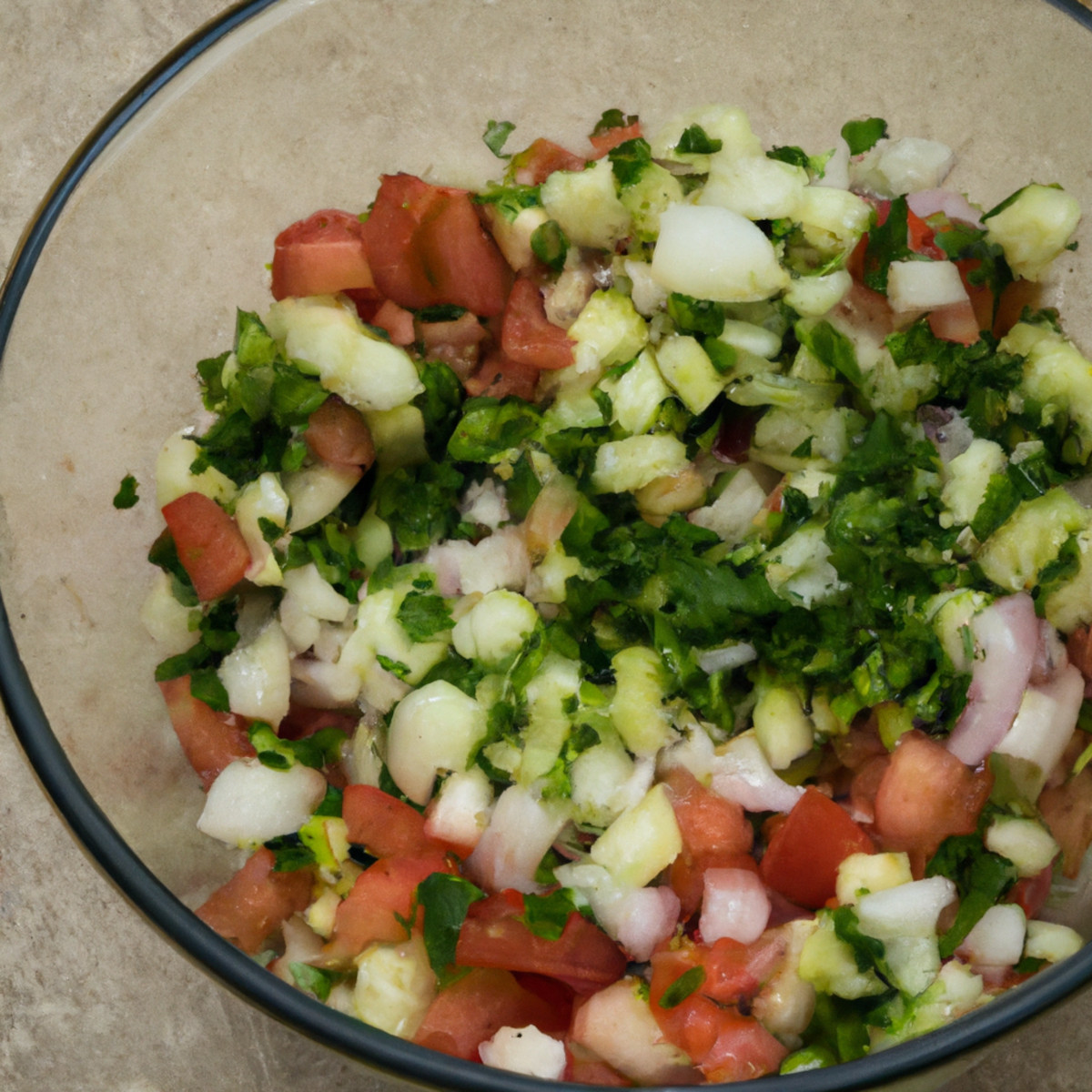 tomato and cucumber arabic salad