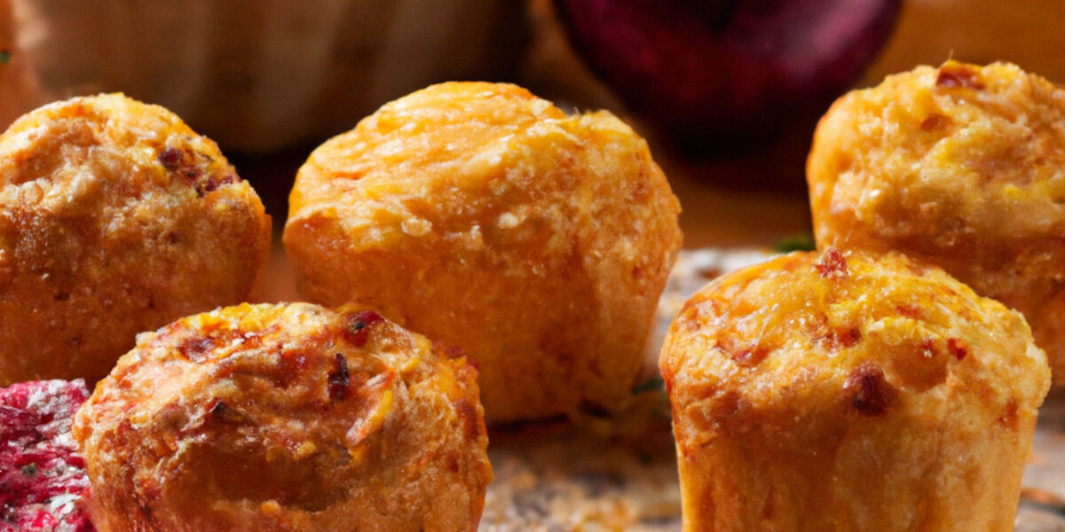 triple cheese and onions muffins
