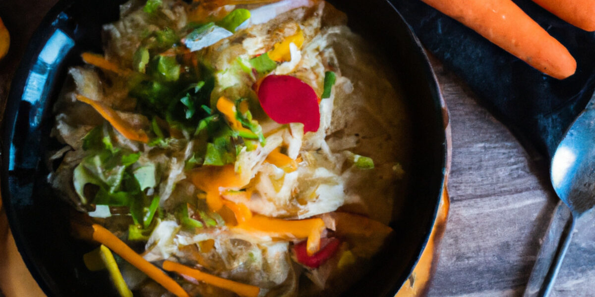 veggie and noodles soup