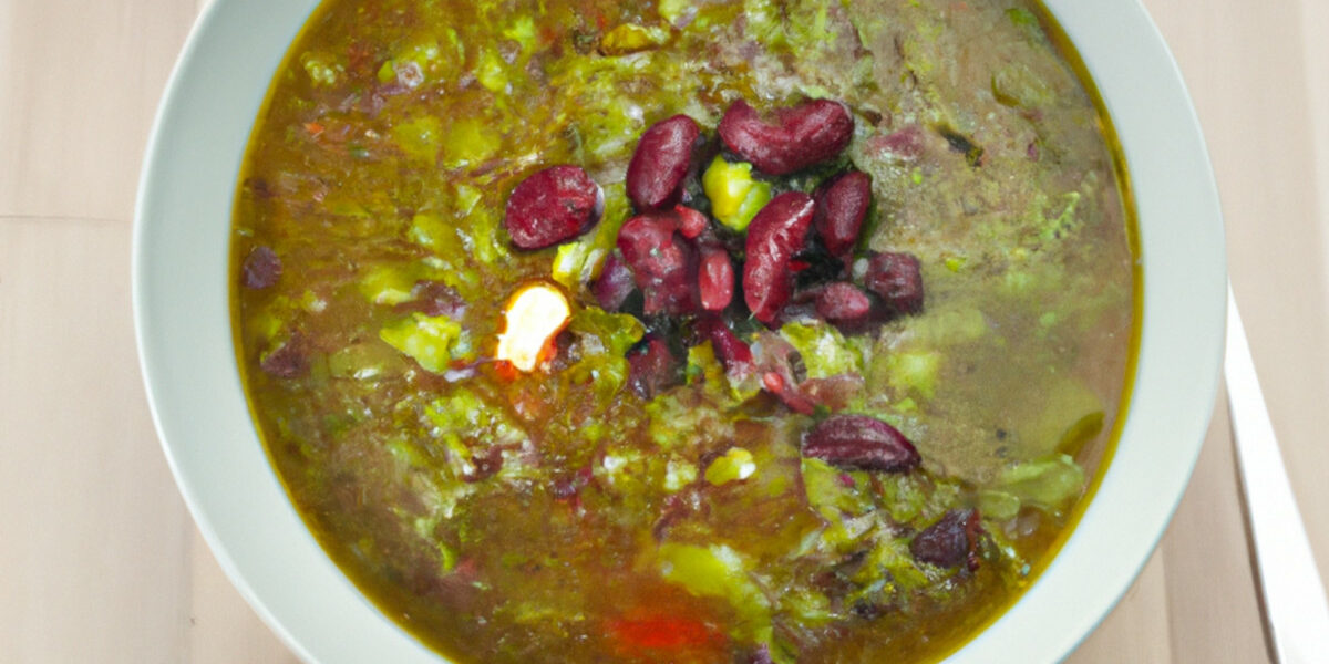 veggie and pesto soup