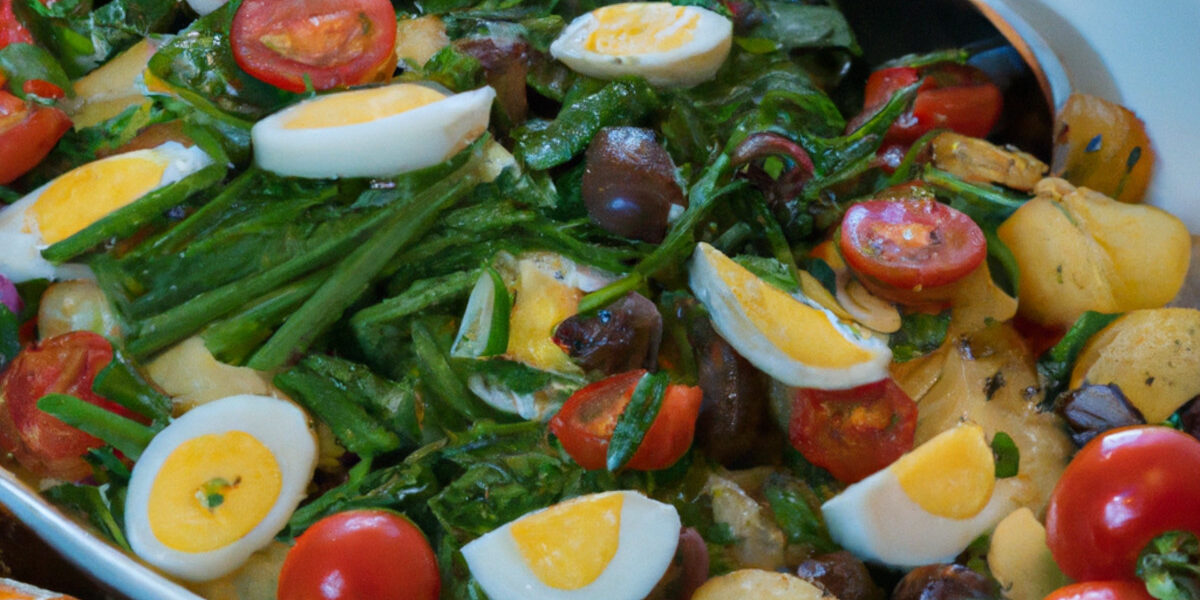 veggies and eggs salad