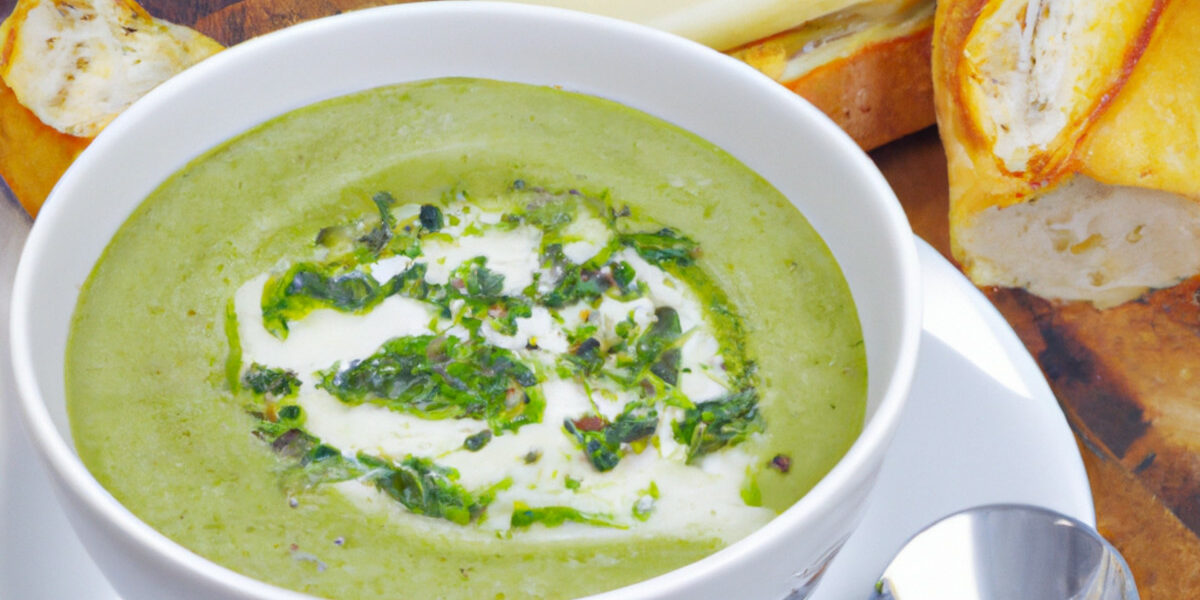 watercress and celeriac soup