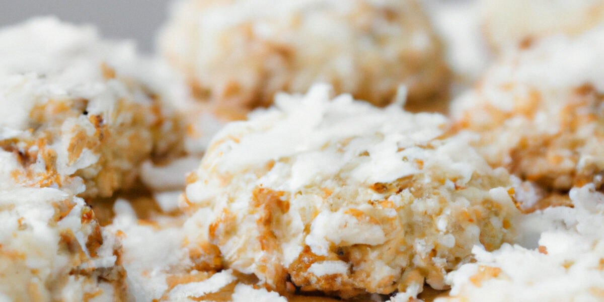 white chocolate and coconut cookies