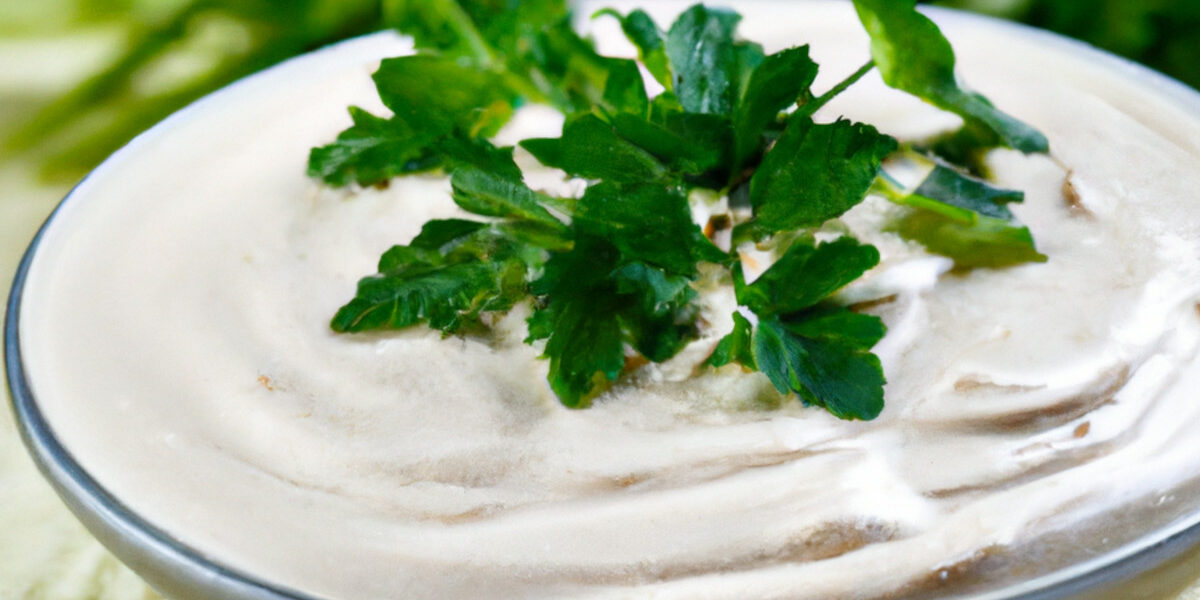 yogurt and tahini dip