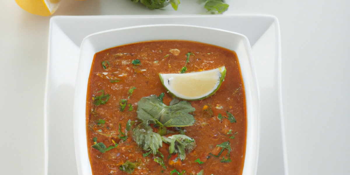 zesty harira soup
