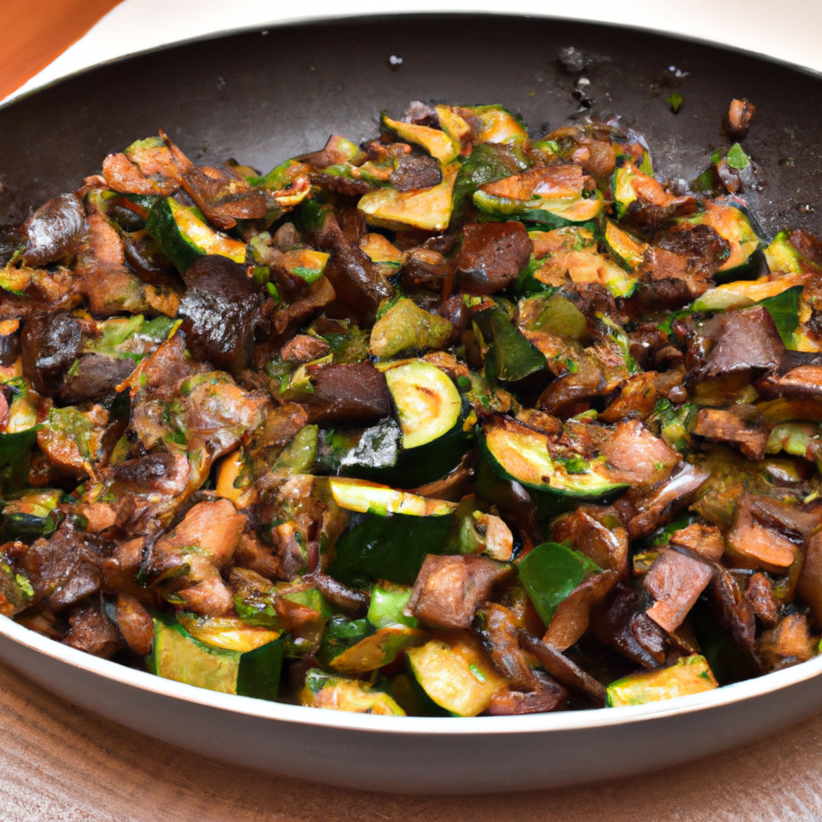 zucchini and mushroom